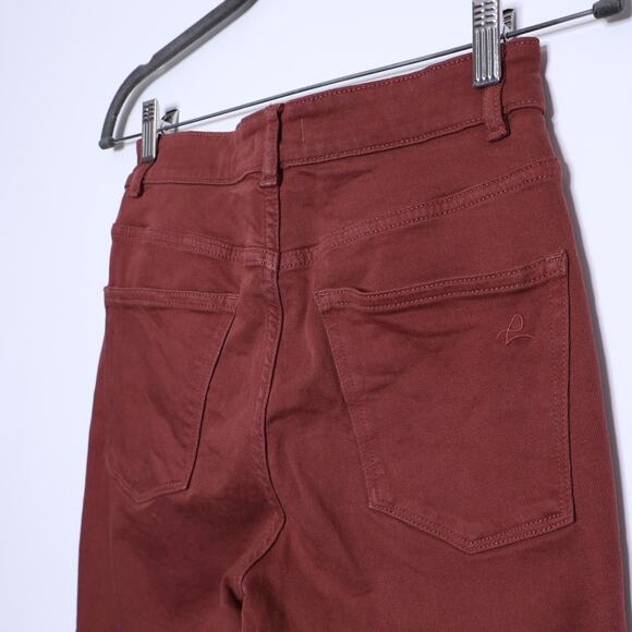 DL1961 Bridget Cropped High Rise Jeans Instasculpt Boot In Redwood Women's 27 - Picture 8 of 11